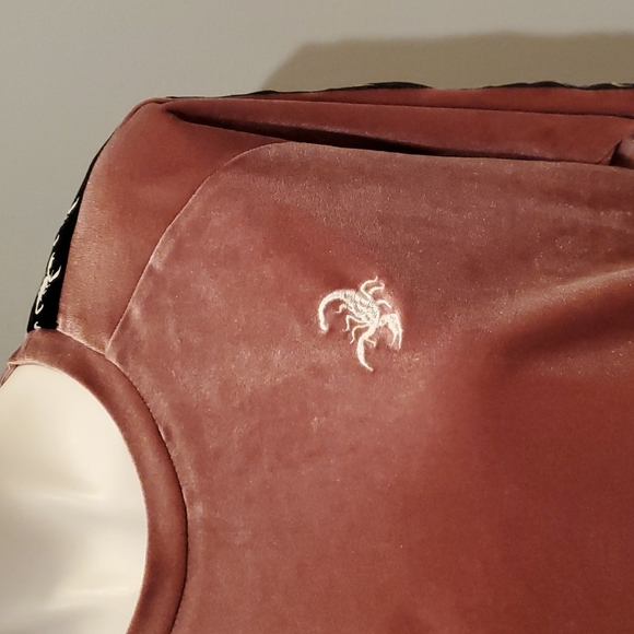 Hayley Elsaesser Red Blush Scorpion Velour Sweatshirt - Picture 3 of 9